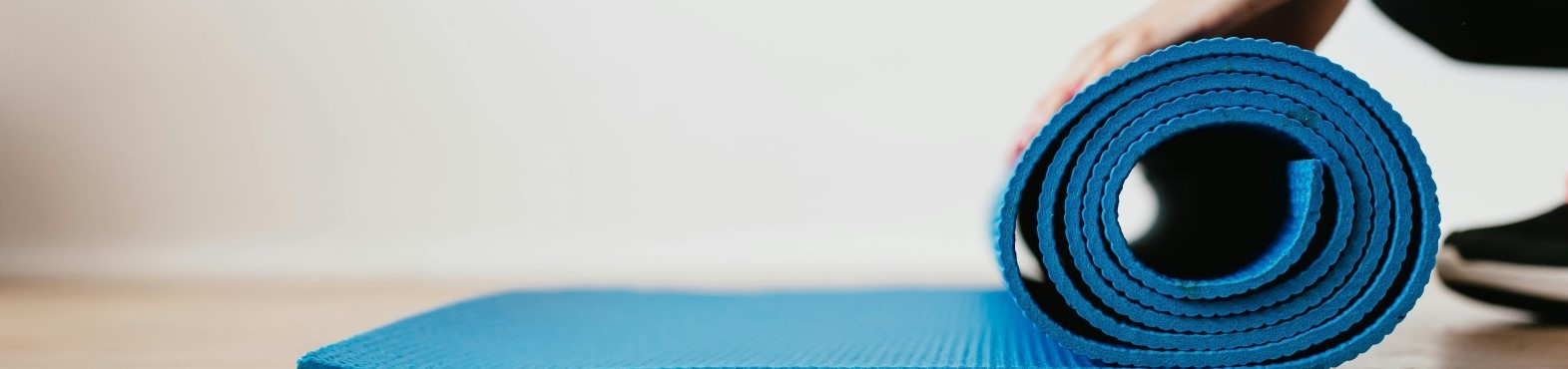 Yoga Mat unrolling